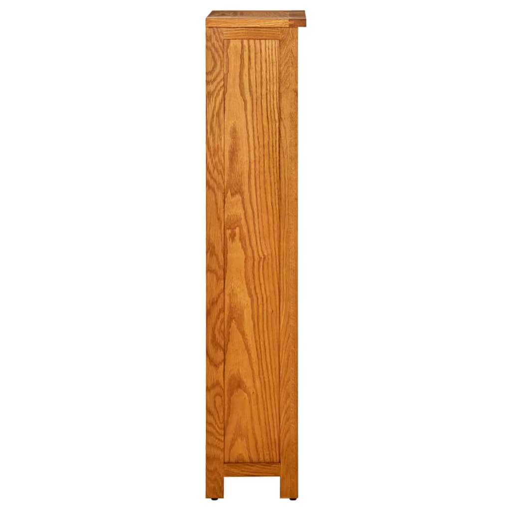 Bibliothèque à 4 niveaux 45x22x110 cm Bois de chêne massif - XIOS