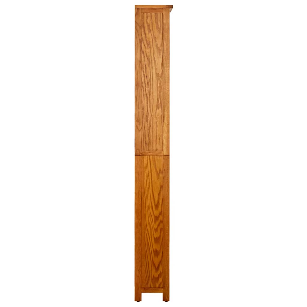 Bibliothèque à 6 niveaux 52x22x180 cm Bois de chêne massif - XIOS