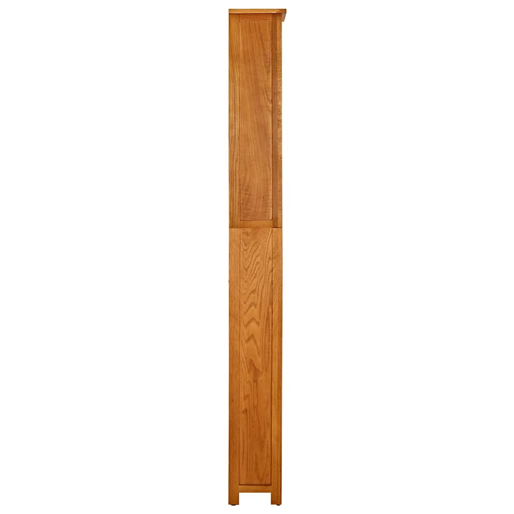 Bibliothèque à 7 niveaux 60x22x200 cm Bois de chêne massif - XIOS