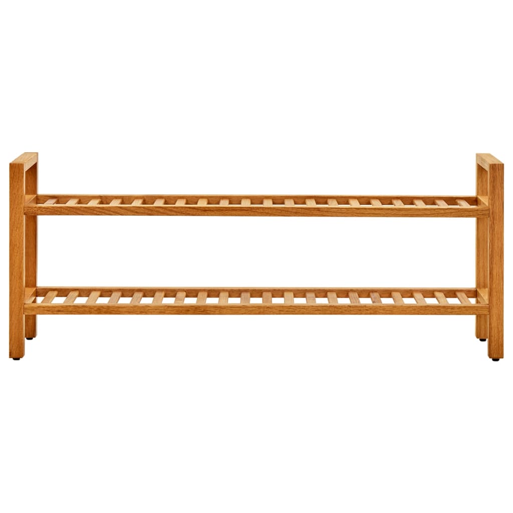 Étagère à chaussures à 2 niveaux 100x27x40 cm Chêne massif - XIOS