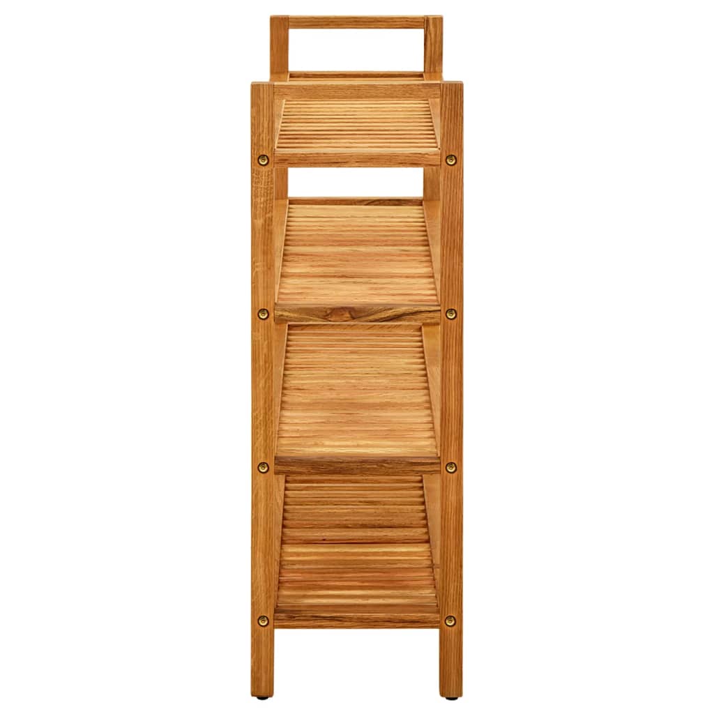 Étagère à chaussures à 4 niveaux 100x27x80 cm Chêne massif - XIOS