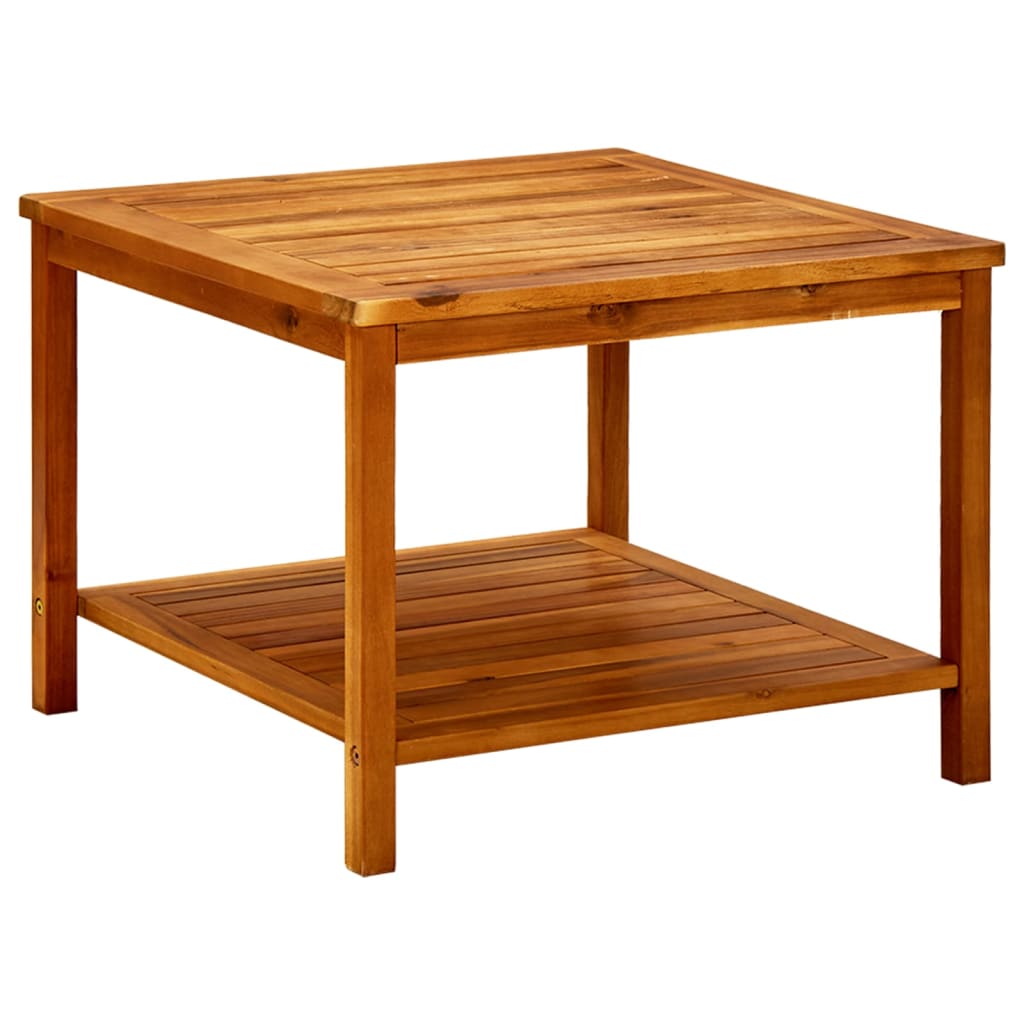Table basse 60x60x45 cm Bois d'acacia solide - XIOS