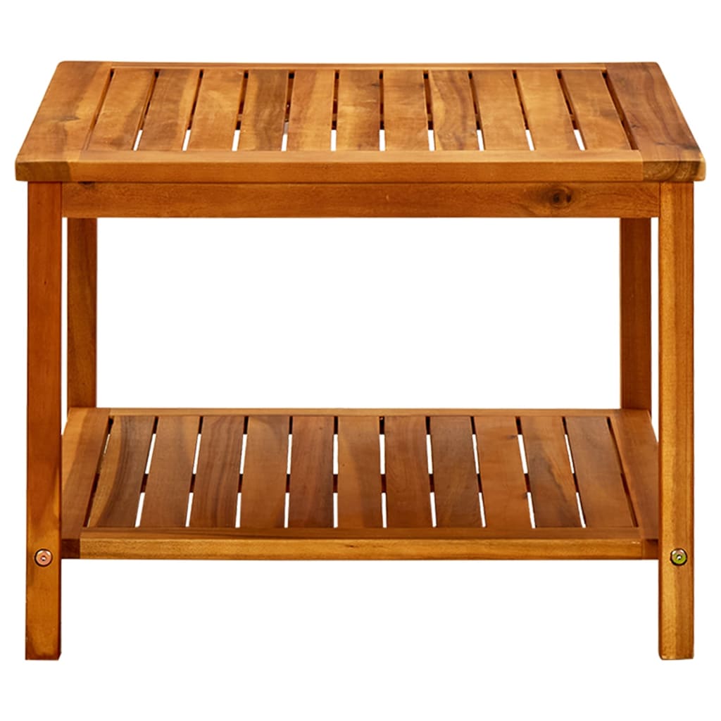 Table basse 60x60x45 cm Bois d'acacia solide - XIOS