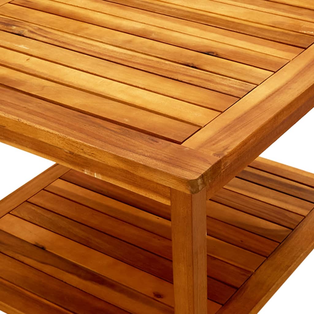 Table basse 60x60x45 cm Bois d'acacia solide - XIOS