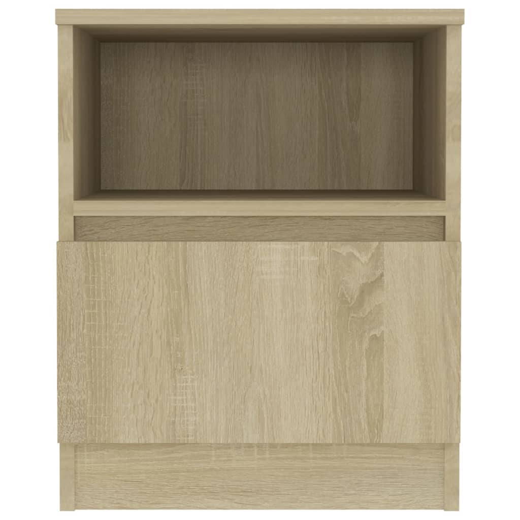 Tables de chevet 2pcs chêne sonoma 40x40x50cm bois d'ingénierie - XIOS