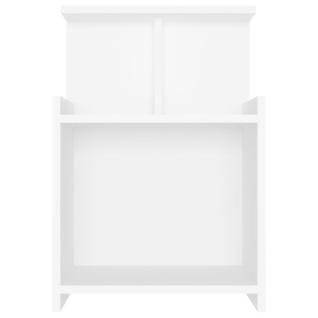 Tables de chevet 2 pcs blanc 40x35x60 cm bois d'ingénierie - XIOS