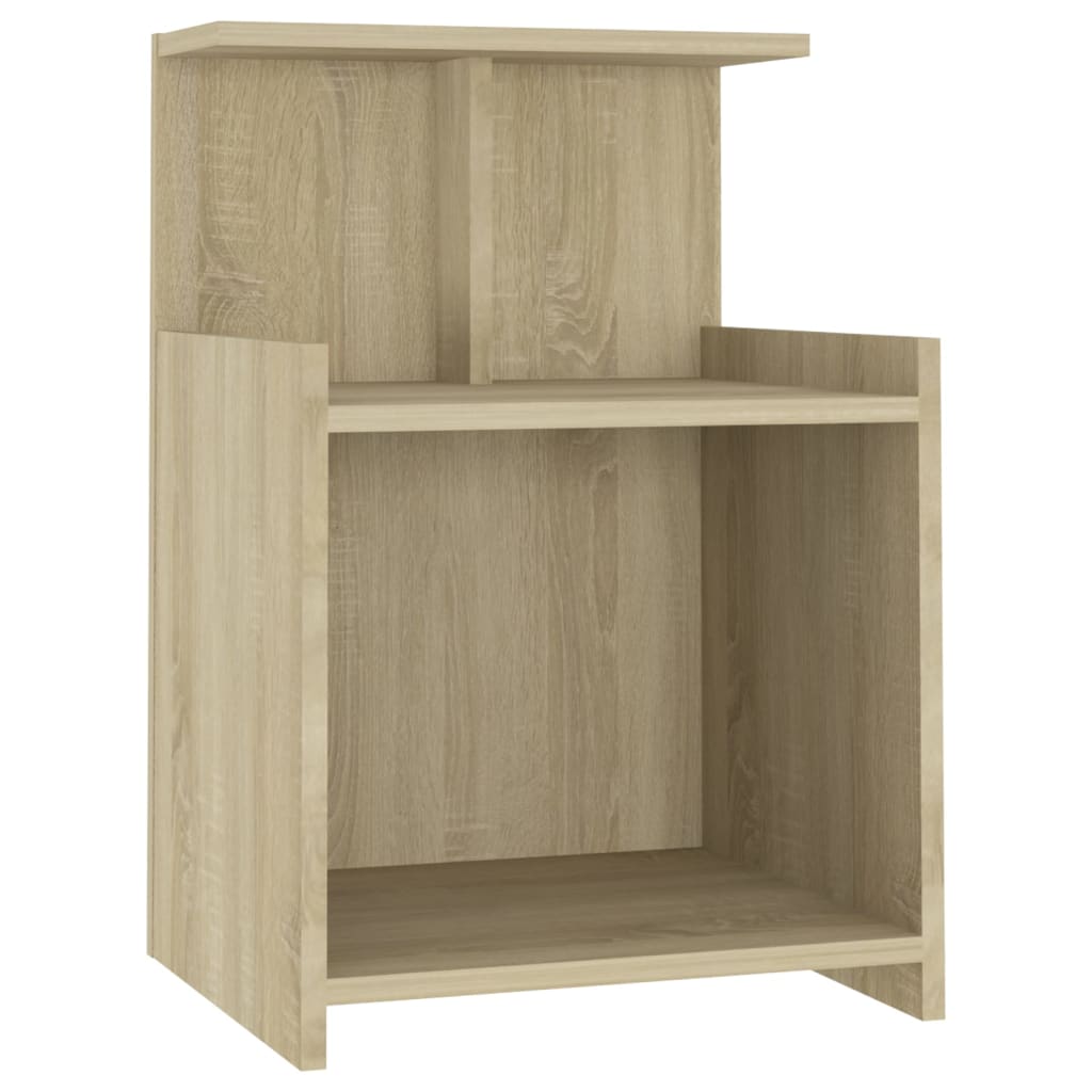 Tables de chevet 2pcs chêne sonoma 40x35x60cm bois d'ingénierie - XIOS