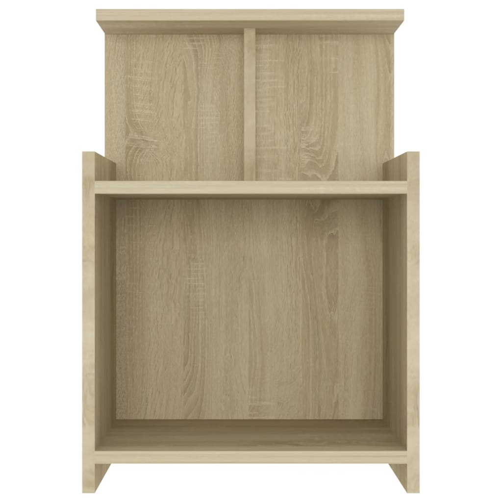 Tables de chevet 2pcs chêne sonoma 40x35x60cm bois d'ingénierie - XIOS