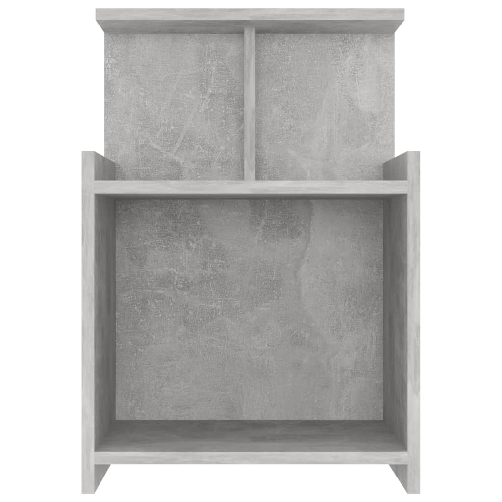 Tables de chevet 2 pcs gris béton 40x35x60 cm bois d'ingénierie - XIOS