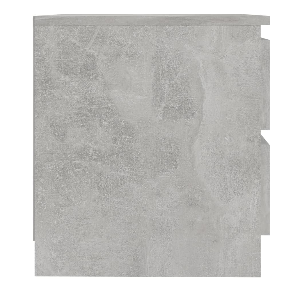 Tables de chevet 2 pcs Gris béton 50x39x43,5 cm Aggloméré Tables de chevet vidaXL   