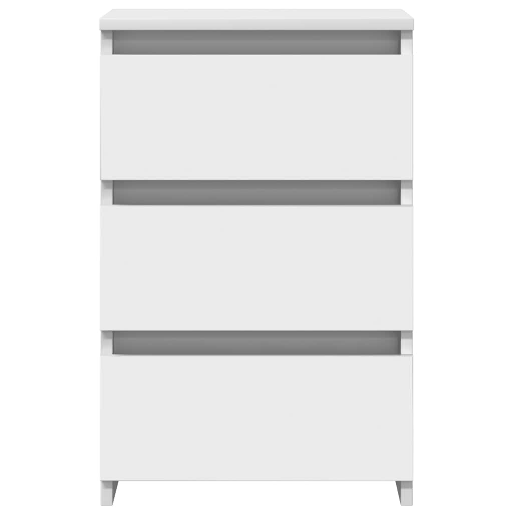 Tables de chevet 2 pcs blanc 40x35x62,5 cm bois d'ingénierie - XIOS