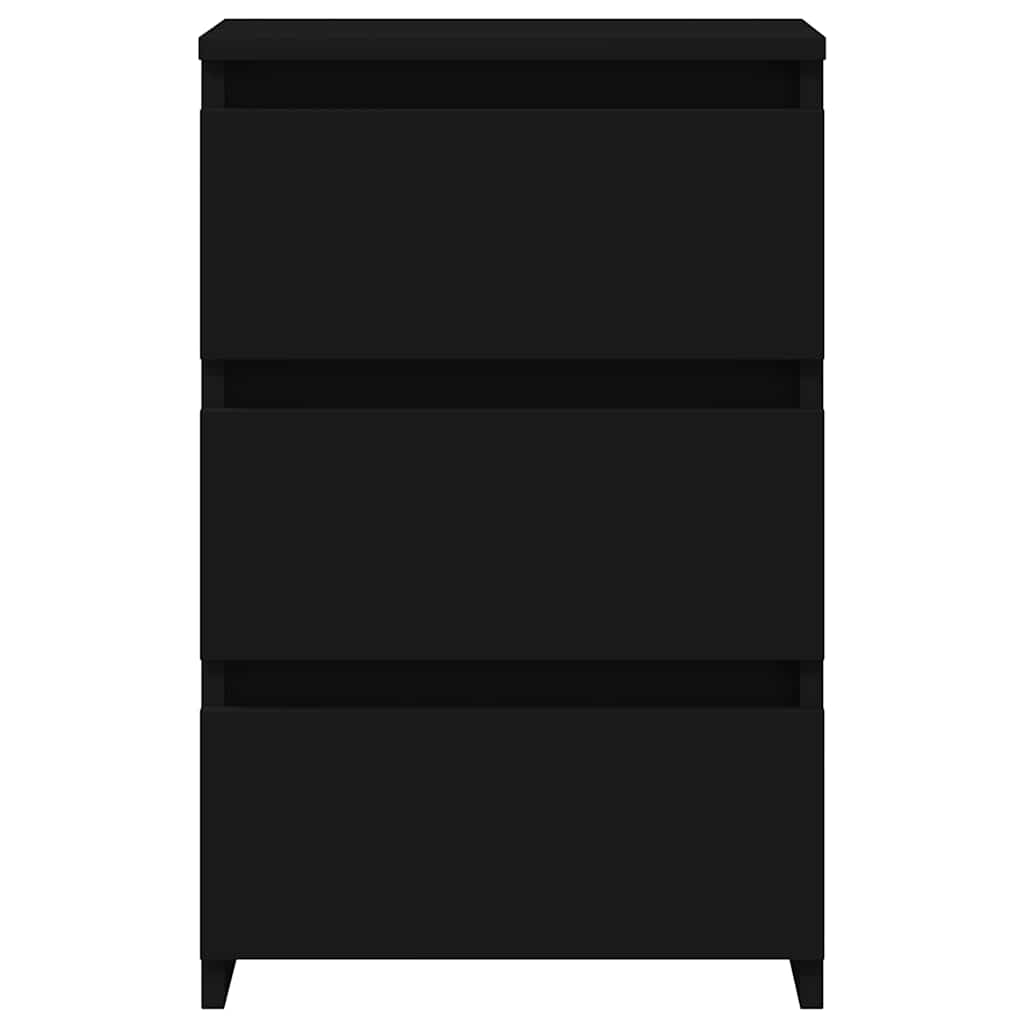 Tables de chevet 2 pcs noir 40x35x62,5 cm bois d'ingénierie - XIOS