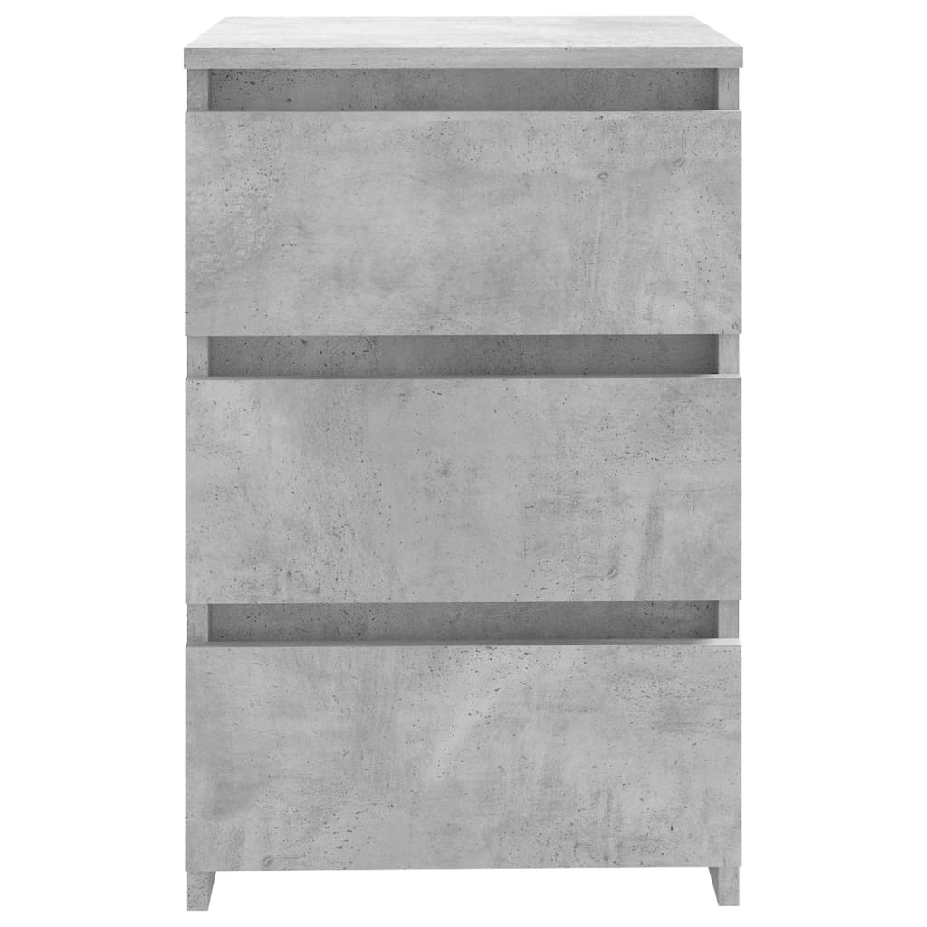 Tables de chevet 2 pcs Gris béton 40x35x62,5 cm Aggloméré Tables de chevet vidaXL   