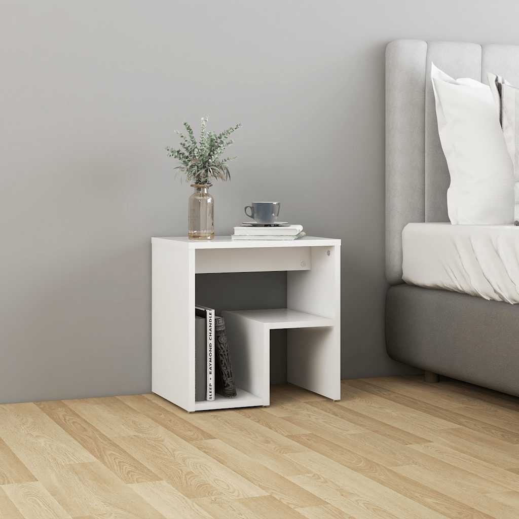 Tables de chevet 2 pcs blanc 40x30x40 cm bois d'ingénierie - XIOS