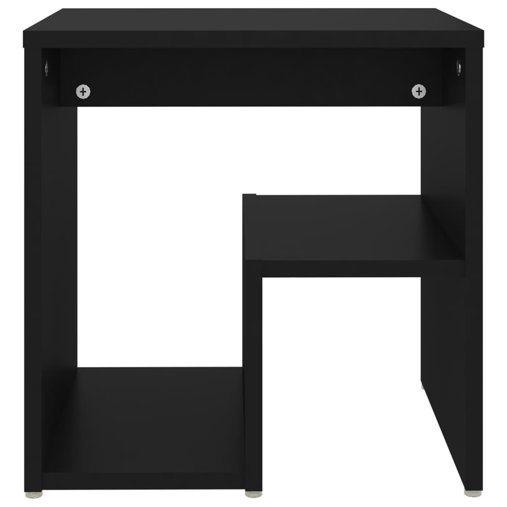 Tables de chevet 2 pcs Noir 40x30x40 cm Aggloméré Tables de chevet vidaXL   