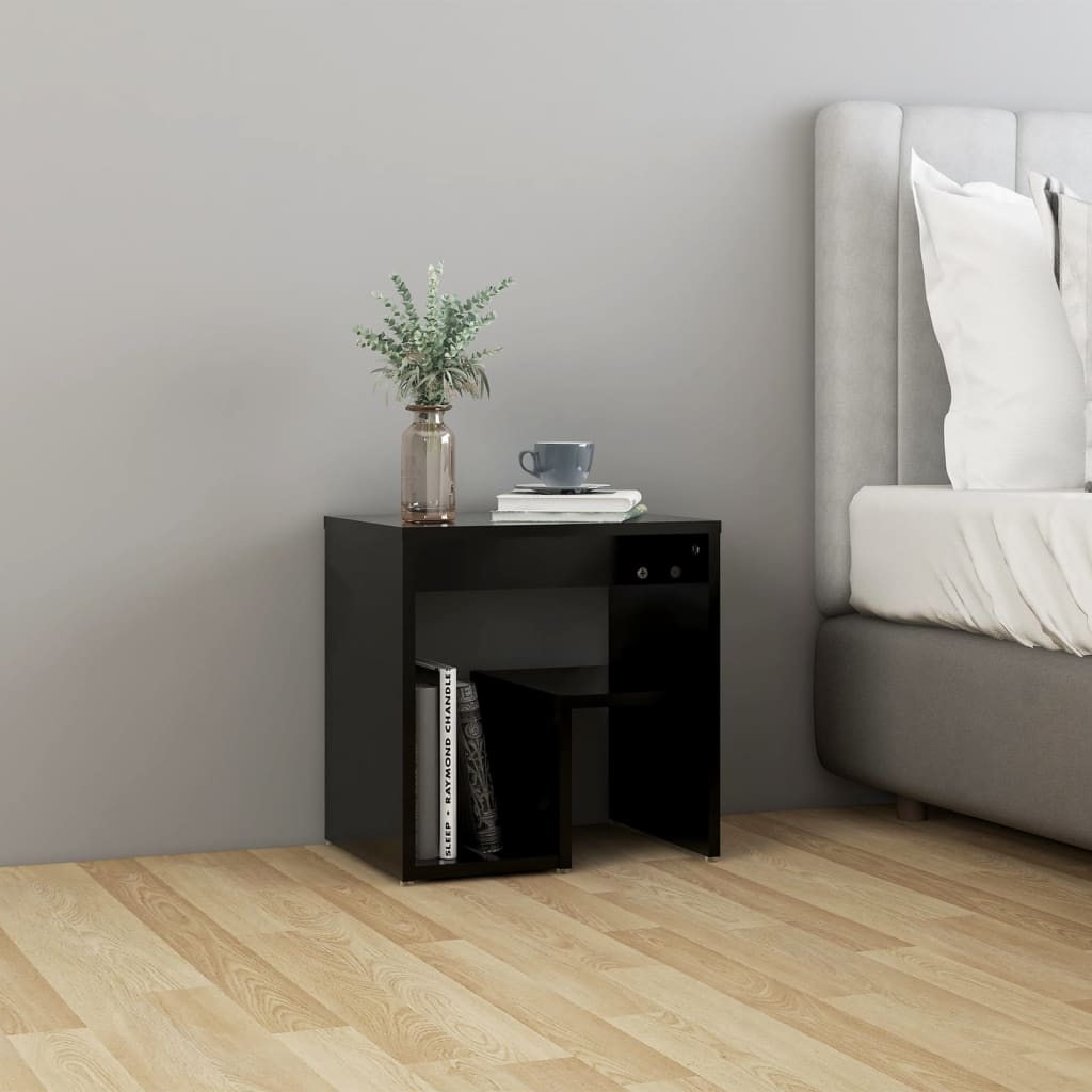 Tables de chevet 2 pcs Noir 40x30x40 cm Aggloméré Tables de chevet vidaXL   