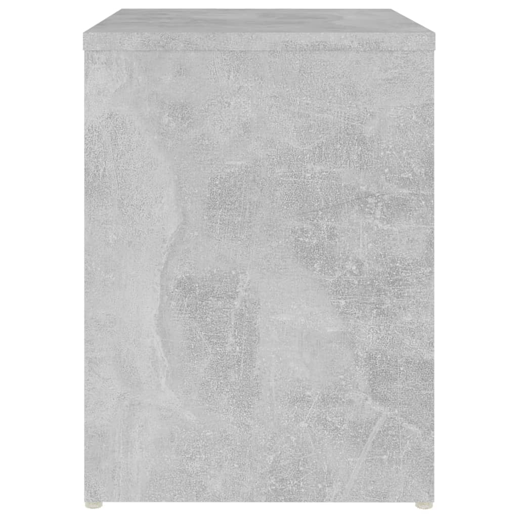 Tables de chevet 2 pcs gris béton 40x30x40 cm bois d'ingénierie - XIOS