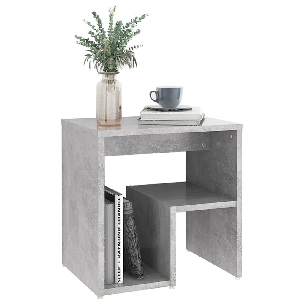 Tables de chevet 2 pcs gris béton 40x30x40 cm bois d'ingénierie - XIOS