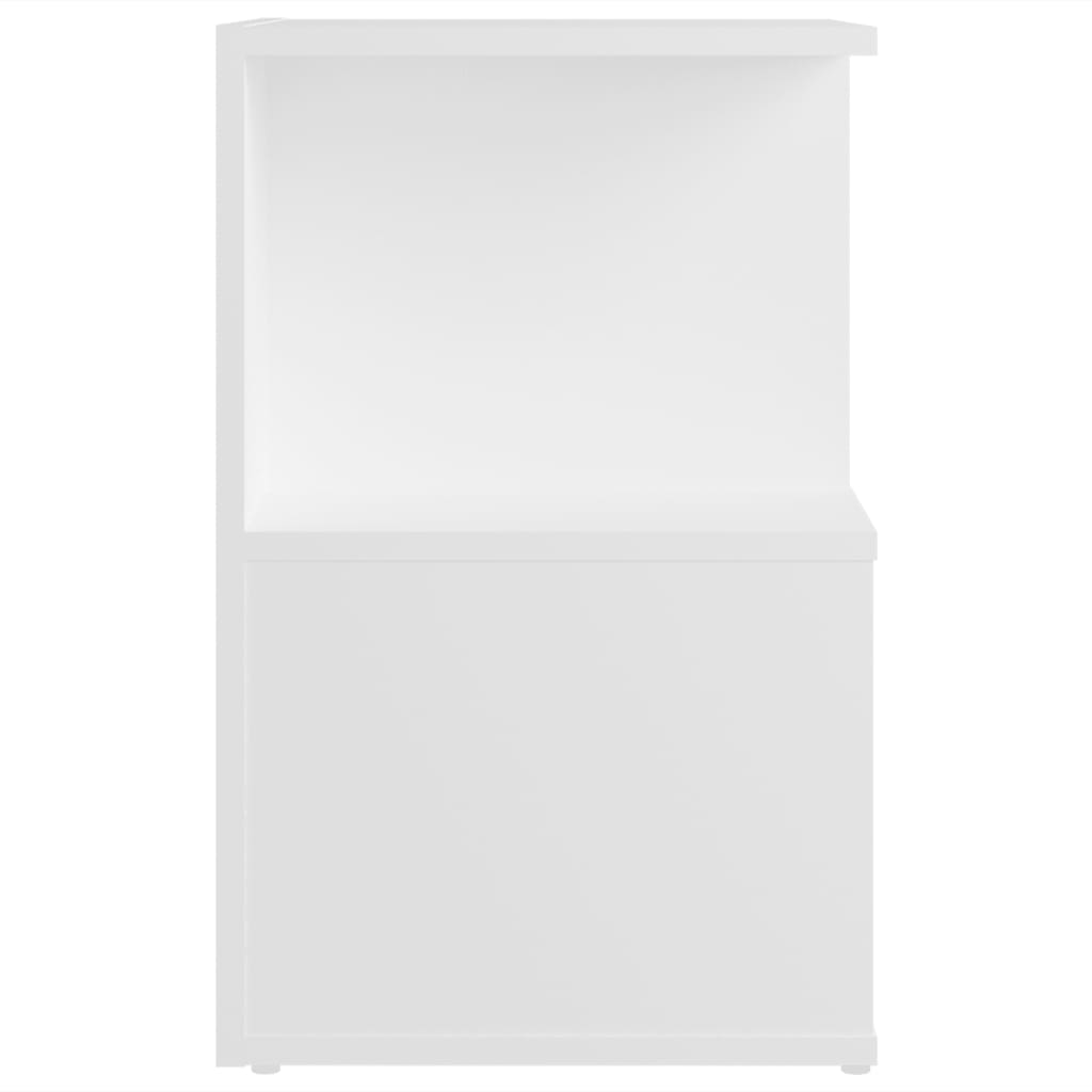 Tables de chevet 2 pcs blanc 35x35x55 cm bois d'ingénierie - XIOS