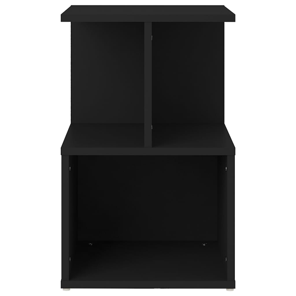 Tables de chevet 2 pcs noir 35x35x55 cm bois d'ingénierie - XIOS