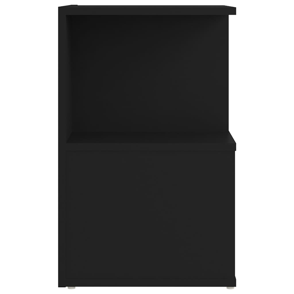 Tables de chevet 2 pcs noir 35x35x55 cm bois d'ingénierie - XIOS