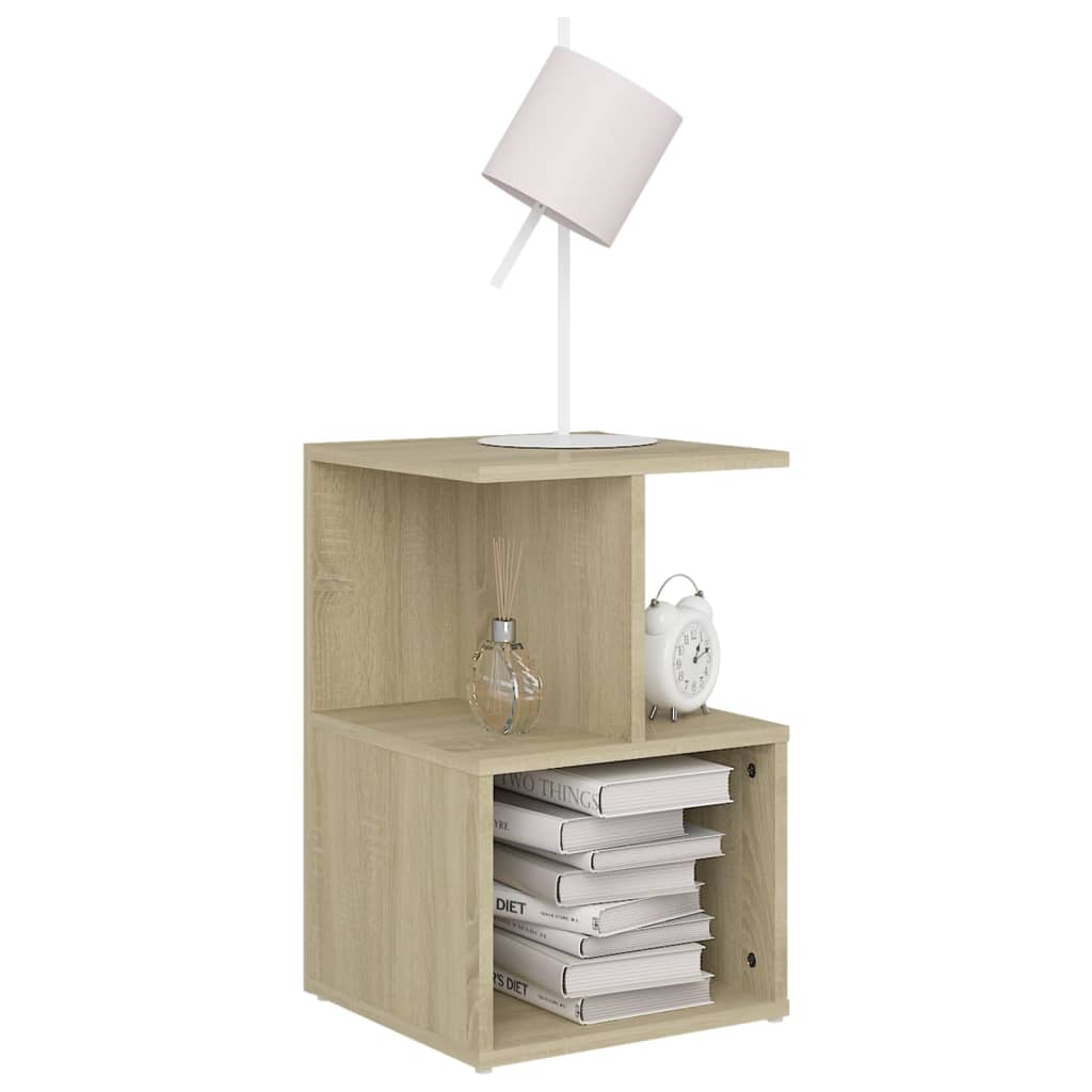 Table de chevet Chêne sonoma 35x35x55 cm Aggloméré Tables de chevet vidaXL   
