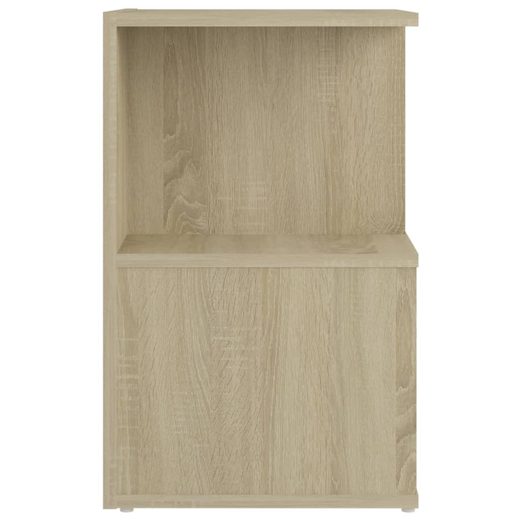 Tables de chevet 2pcs Chêne sonoma 35x35x55cm bois d'ingénierie - XIOS