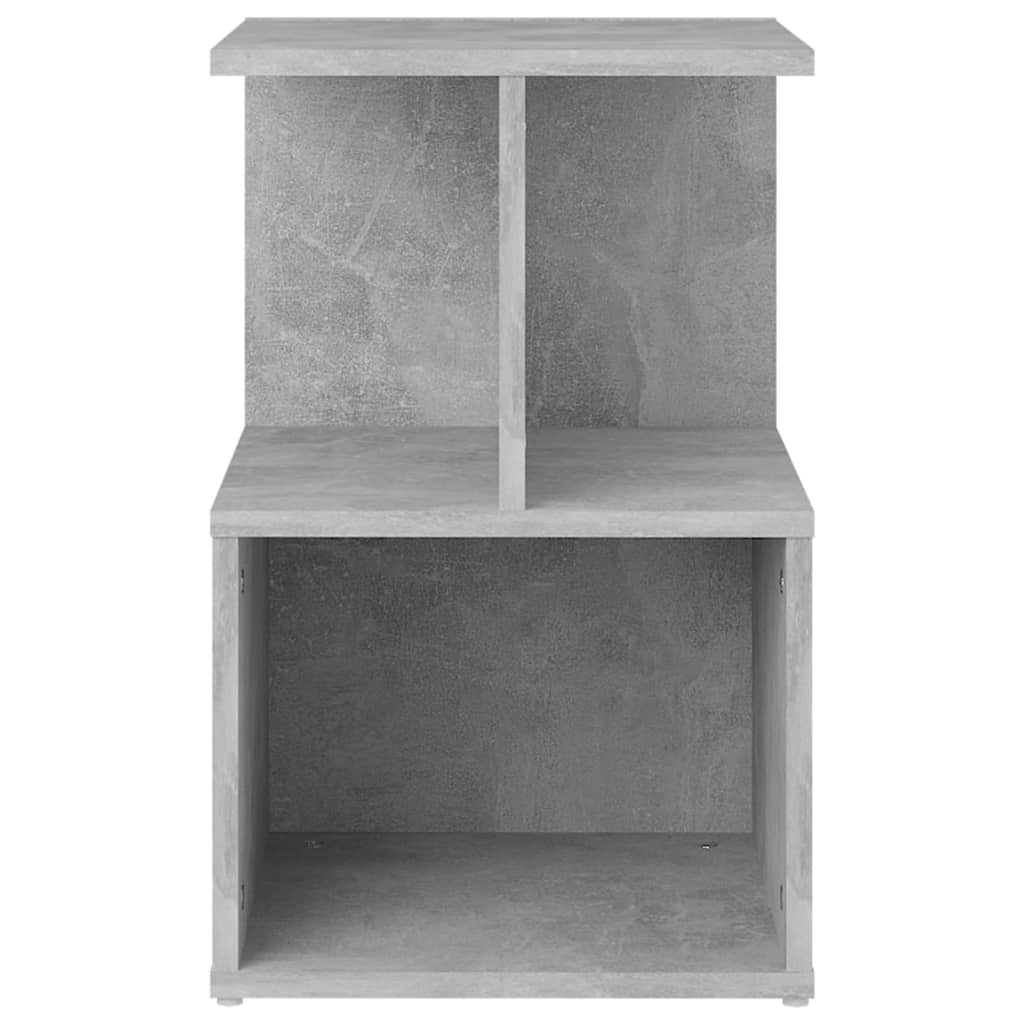 Tables de chevet 2 pcs Gris béton 35x35x55 cm Aggloméré Tables de chevet vidaXL   