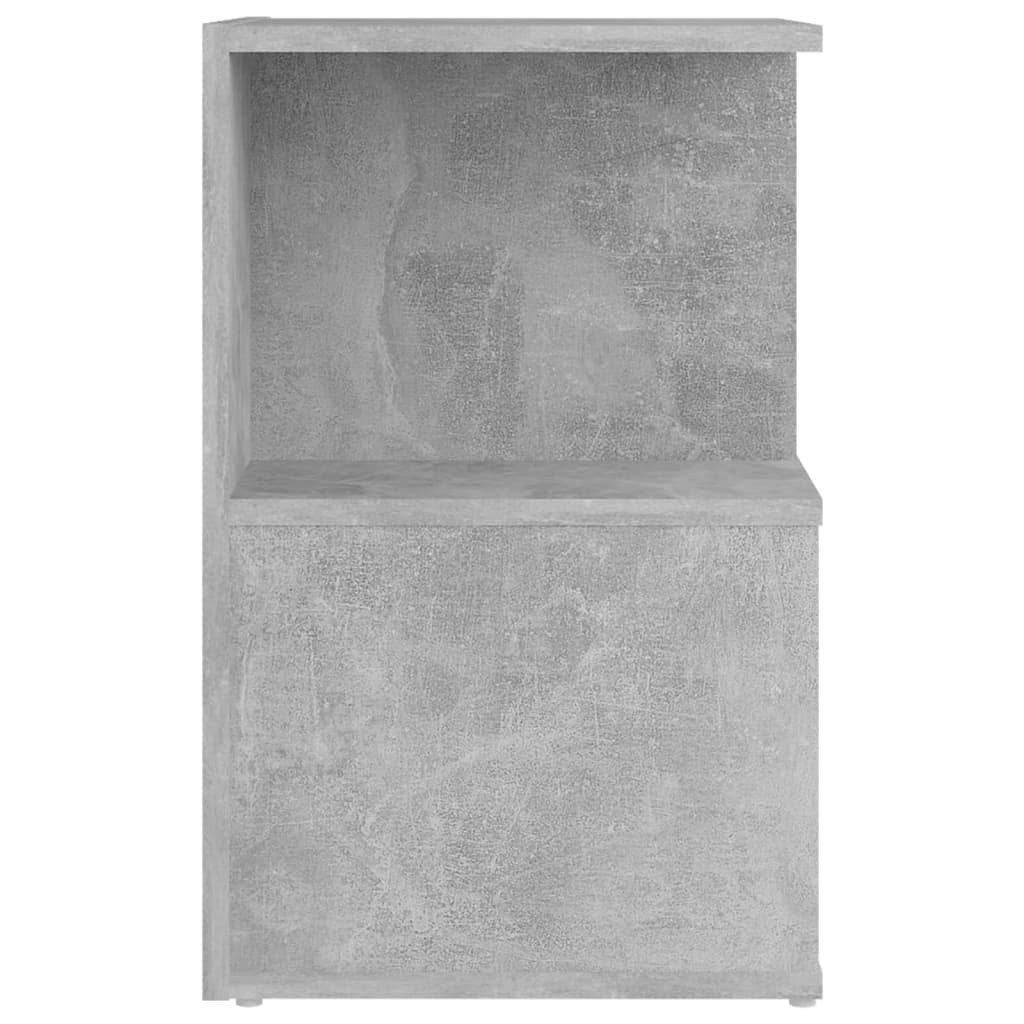 Tables de chevet 2 pcs Gris béton 35x35x55 cm Aggloméré Tables de chevet vidaXL   
