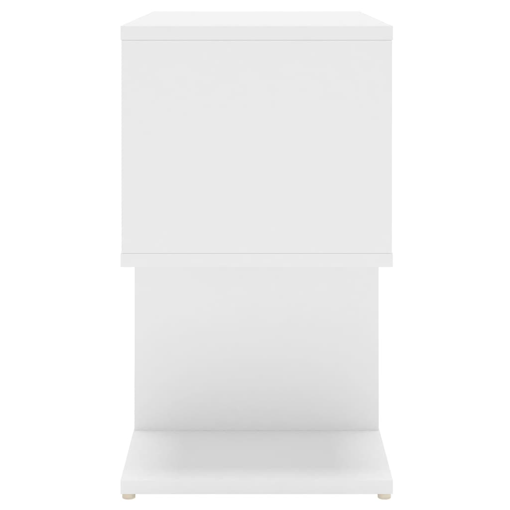 Tables de chevet 2 pcs blanc 50x30x51,5 cm bois d'ingénierie - XIOS