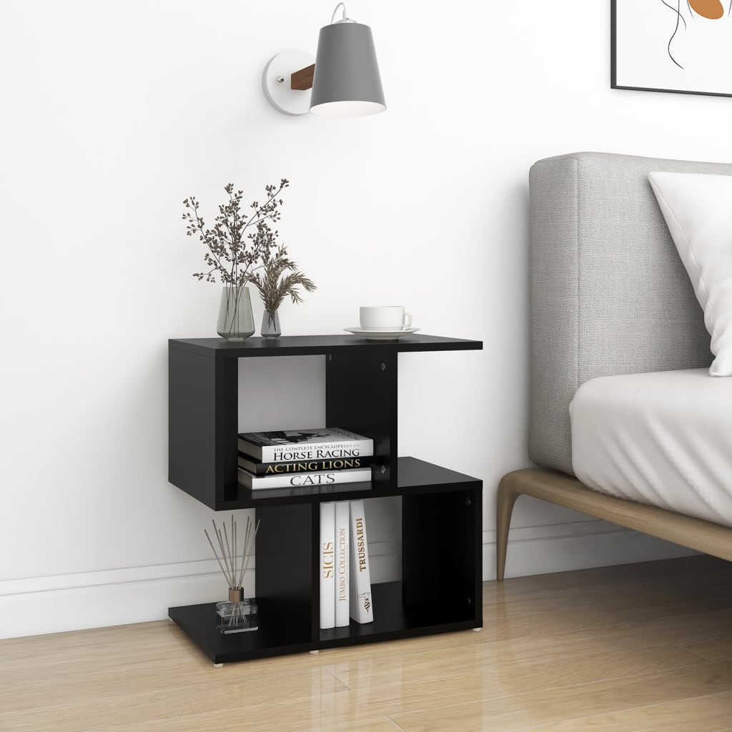 Table de chevet Noir 50x30x51,5 cm Aggloméré Tables de chevet vidaXL   