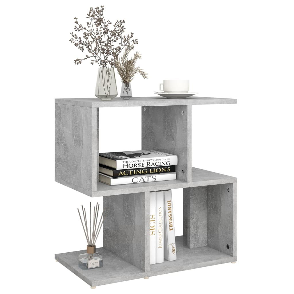 Table de chevet Gris béton 50x30x51,5 cm Aggloméré Tables de chevet vidaXL   