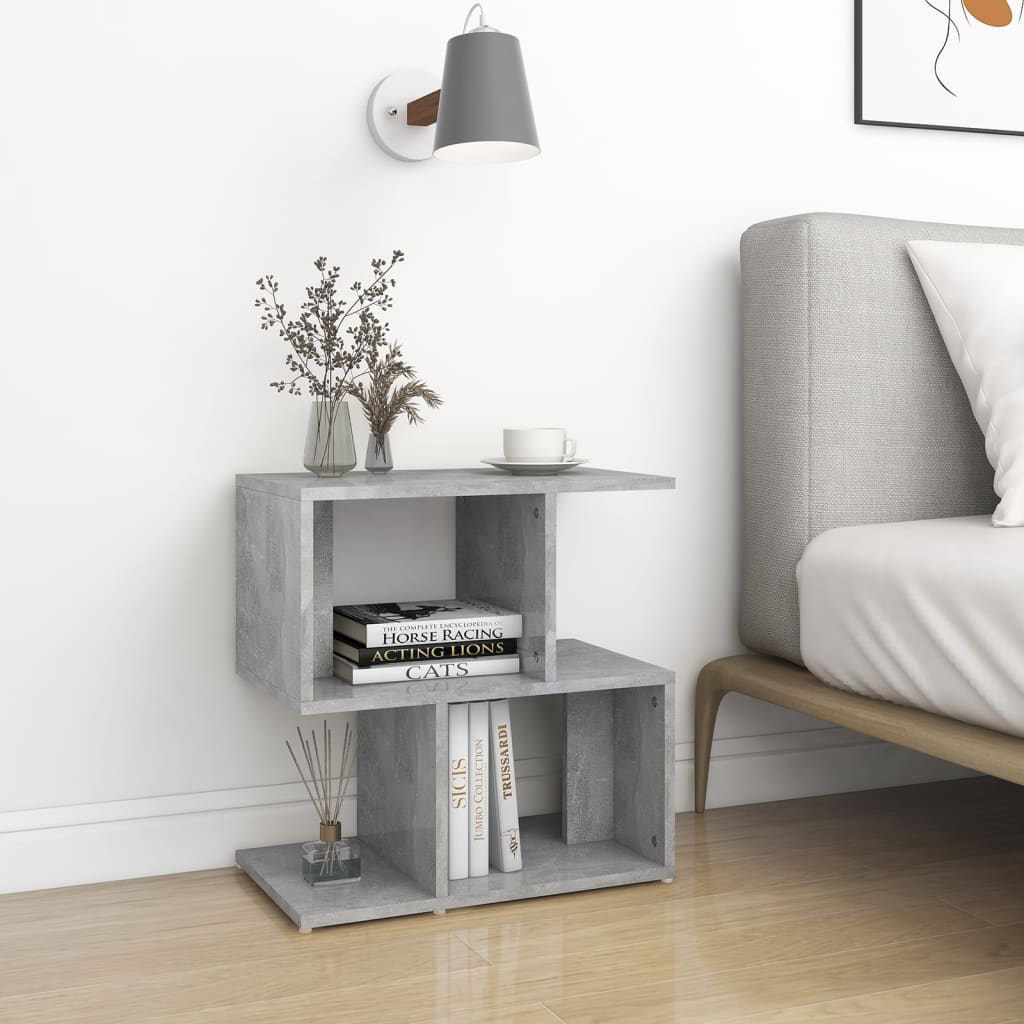 Table de chevet Gris béton 50x30x51,5 cm Aggloméré Tables de chevet vidaXL   
