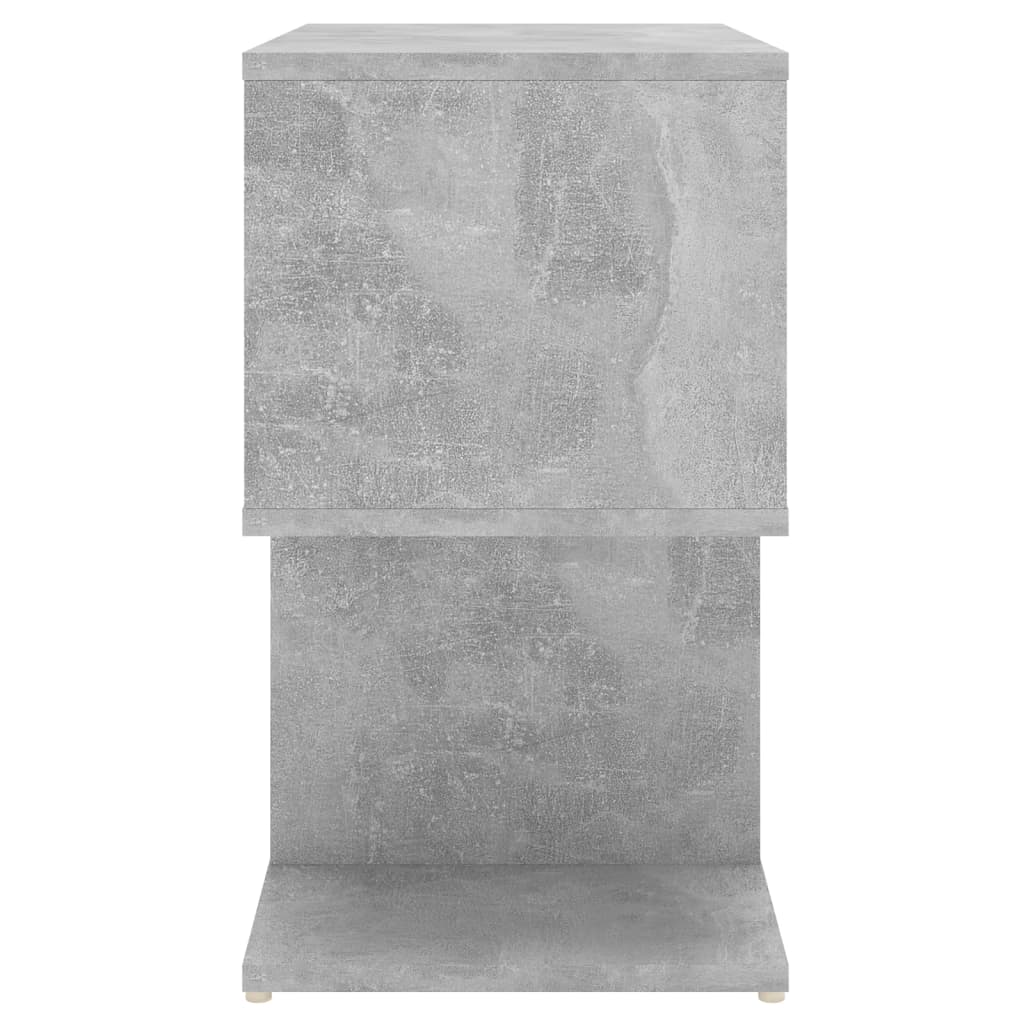 Tables de chevet 2pcs gris béton 50x30x51,5cm bois d'ingénierie - XIOS