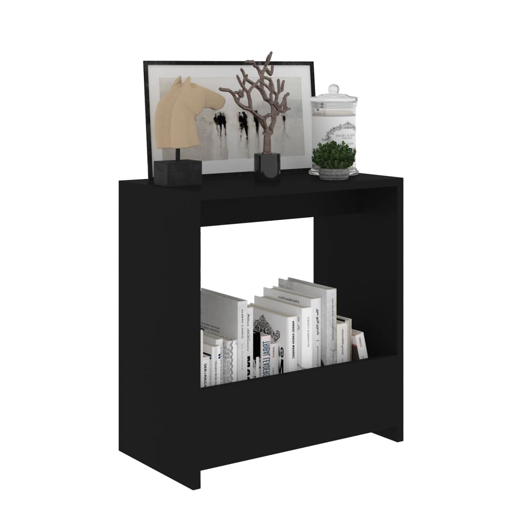 Table d'appoint noir 50x26x50 cm bois d'ingénierie - XIOS