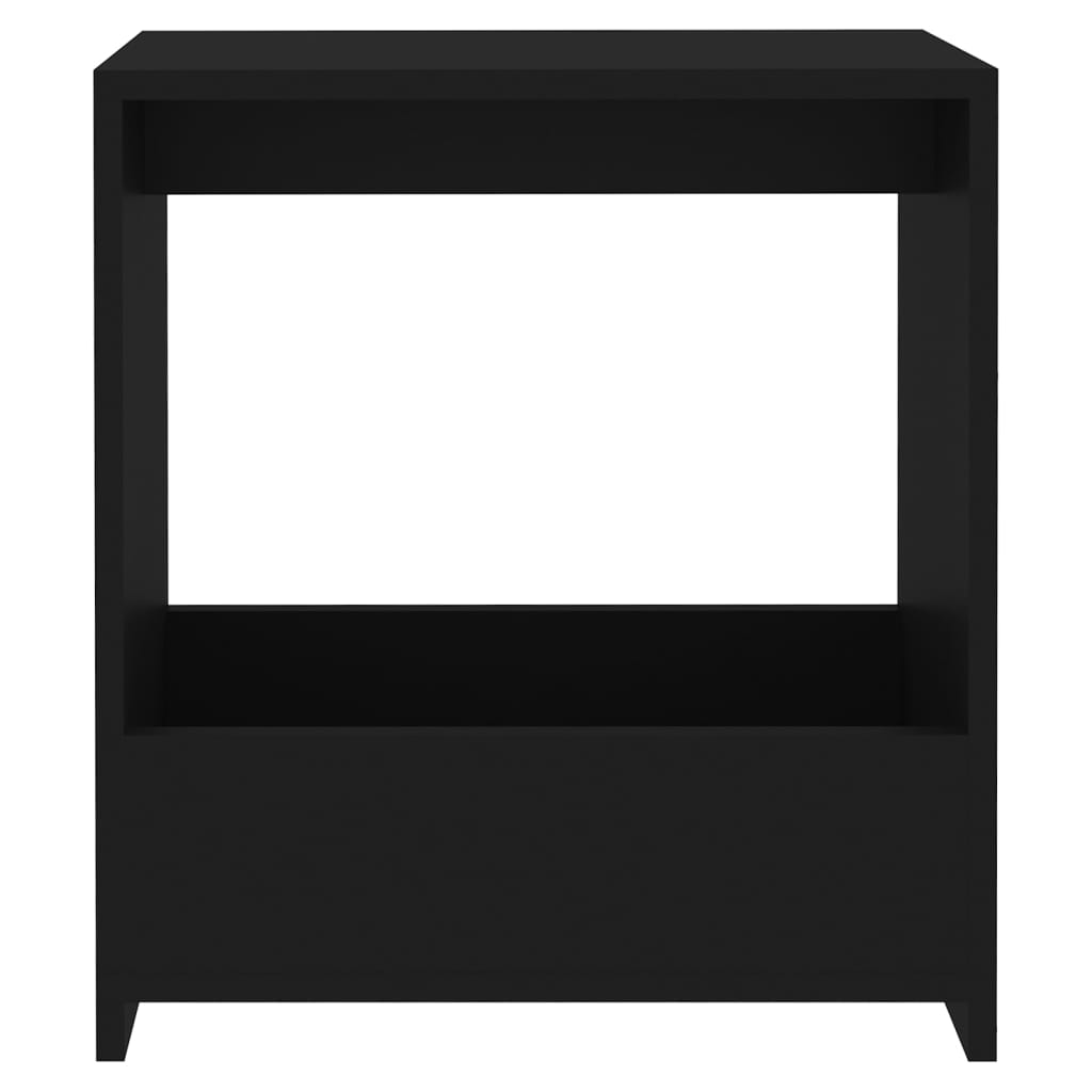 Table d'appoint noir 50x26x50 cm bois d'ingénierie - XIOS