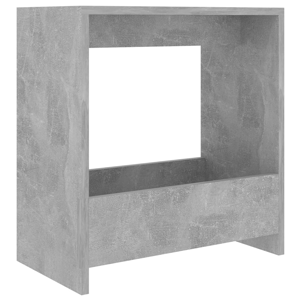 Table d'appoint gris béton 50x26x50 cm bois d'ingénierie - XIOS