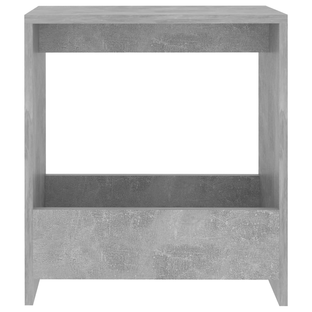 Table d'appoint gris béton 50x26x50 cm bois d'ingénierie - XIOS