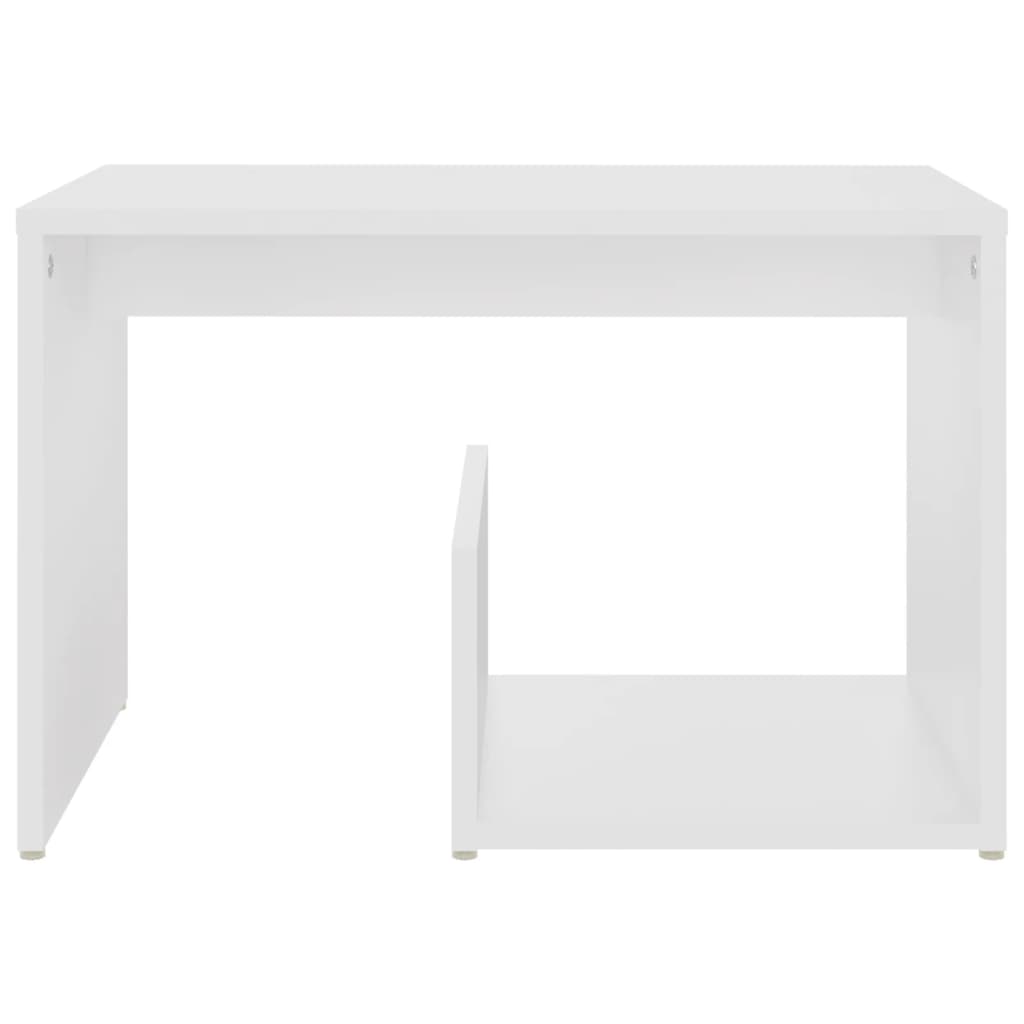 Table d'appoint blanc 59x36x38 cm bois d'ingénierie - XIOS