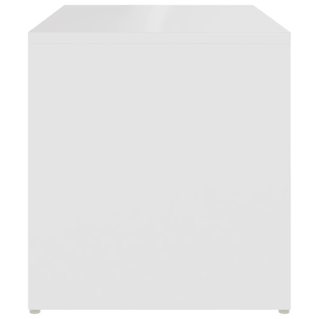 Table d'appoint blanc 59x36x38 cm bois d'ingénierie - XIOS