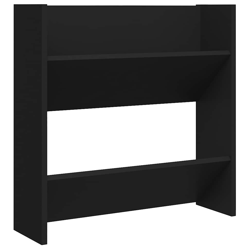 Armoire à chaussures murale noir 60x18x60 cm bois d'ingénierie - XIOS