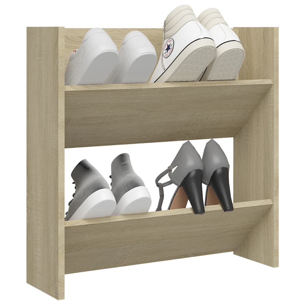 Armoire à chaussures murale Chêne Sonoma 60x18x60 cm Aggloméré - XIOS