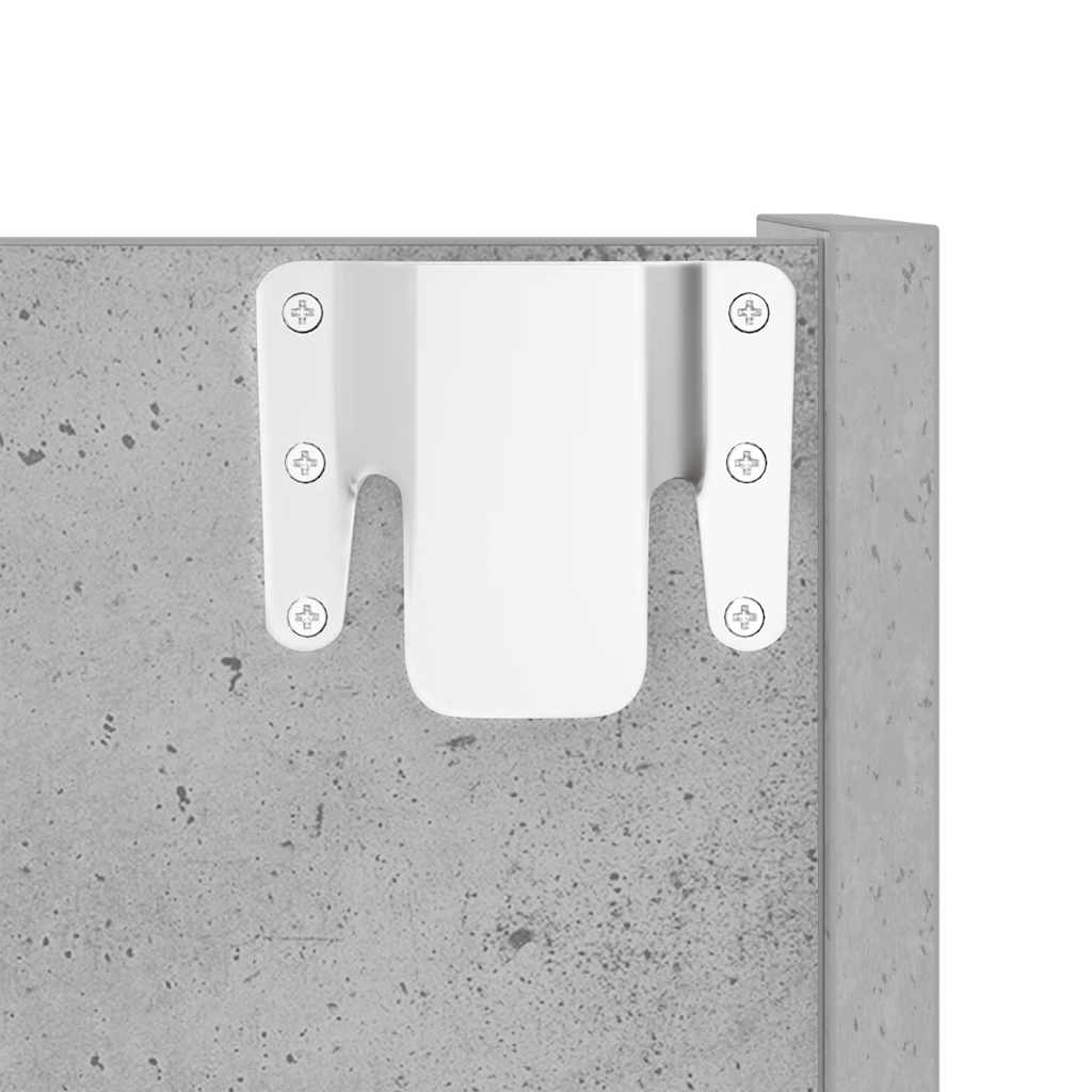 Armoire à chaussures murale Gris béton 60x18x60 cm Aggloméré - XIOS