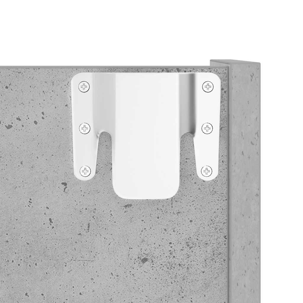 Armoires à chaussures murales 2 pcs Gris béton 60x18x60 cm - XIOS