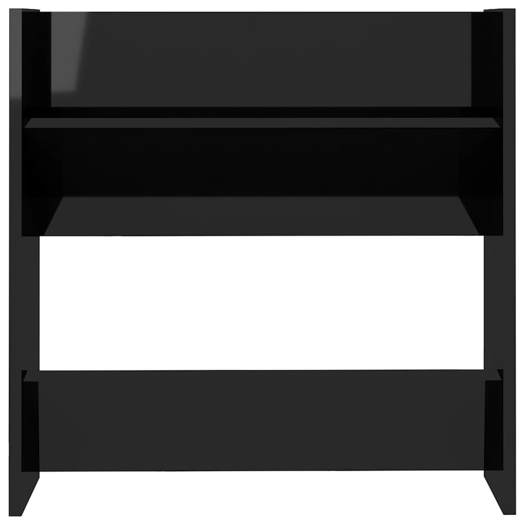 Armoires à chaussures murales 2 pcs noir brillant 60x18x60 cm - XIOS