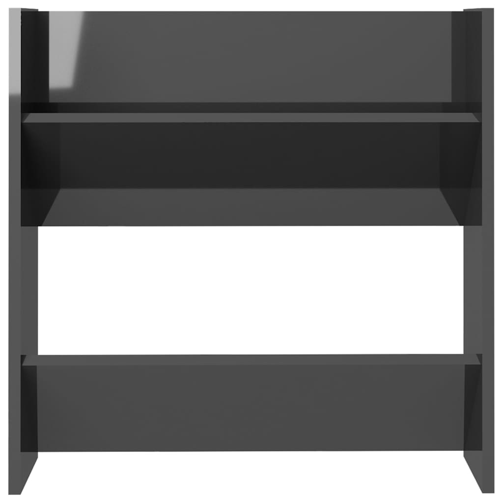 Armoire à chaussures murale gris brillant bois d’ingénierie - XIOS