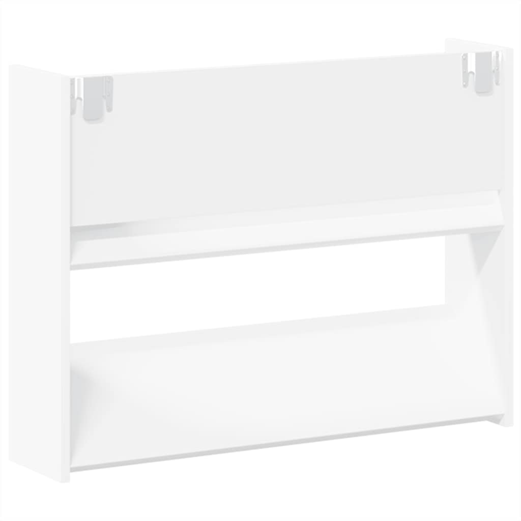 Armoire à chaussures murale Blanc 80x18x60 cm Aggloméré - XIOS