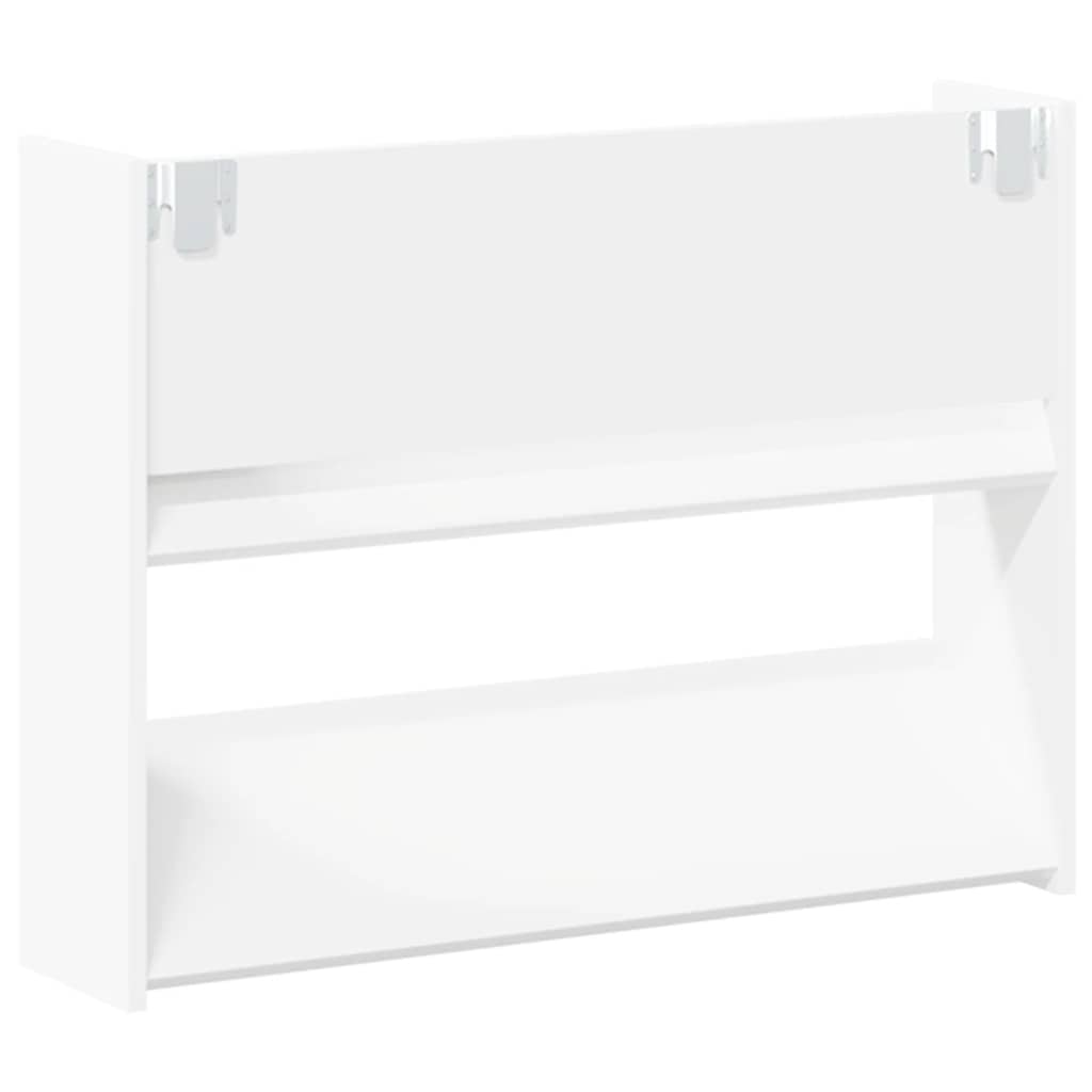 Armoires à chaussures murales 2 pcs Blanc 80x18x60 cm Aggloméré - XIOS