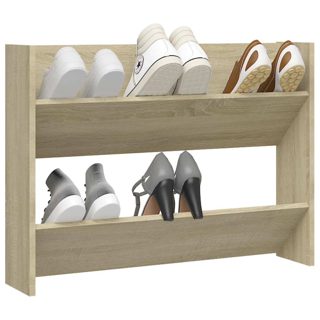 Armoire à chaussures murale Chêne Sonoma 80x18x60 cm Aggloméré - XIOS