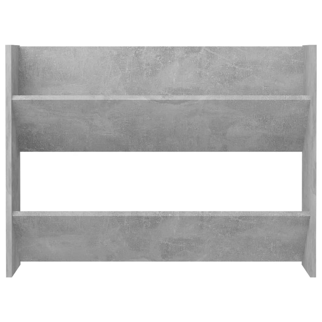 Armoire à chaussures murale Gris béton 80x18x60 cm Aggloméré - XIOS